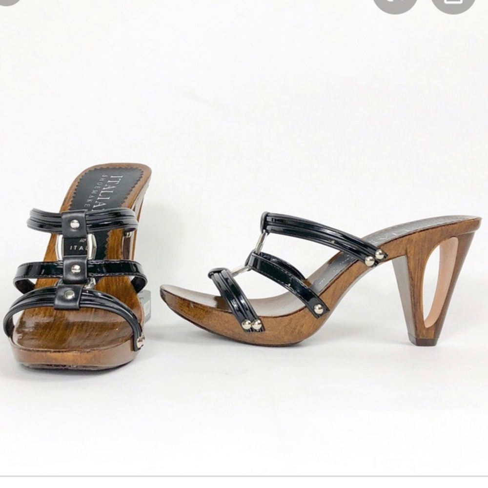 Italian Shoemakers wooden cut-out sandals